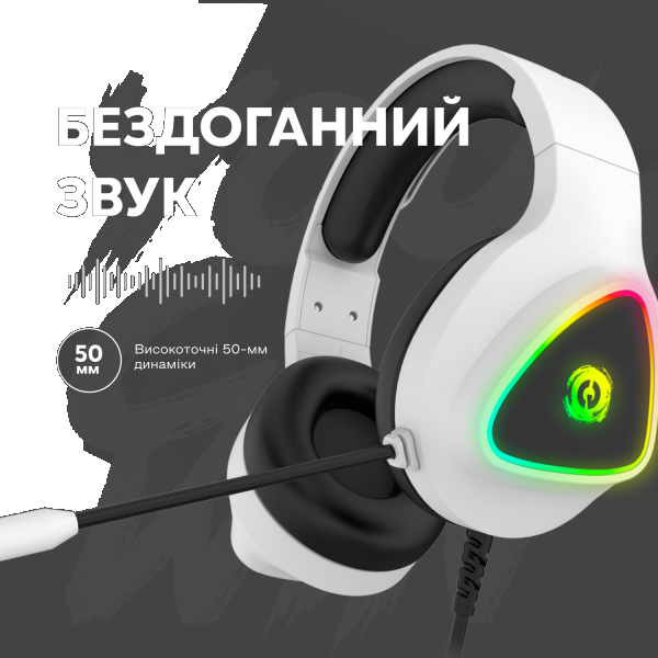 Фото - Гарнітура дротова ігрова Canyon CND-SGHS6W White