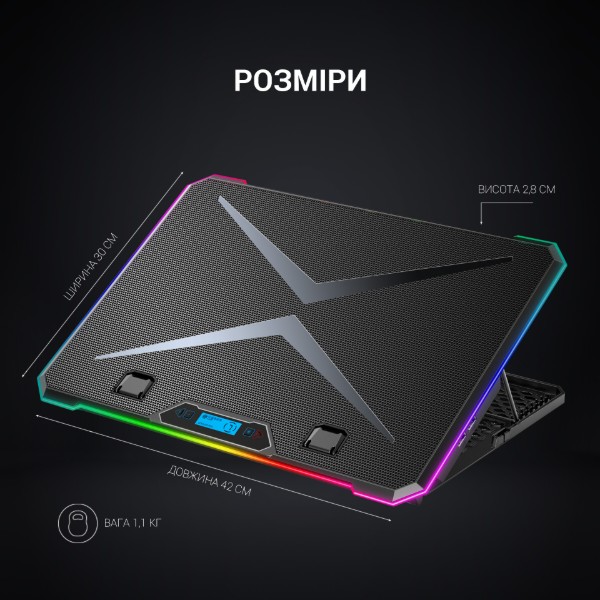 Фото - Подставка под ноутбук охлаждающая GamePro CP940 Black