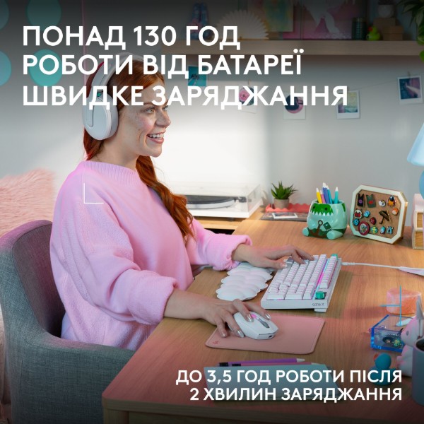 Фото - Миша бездротова ігрова Logitech G305 X Superlight White (910-007747)