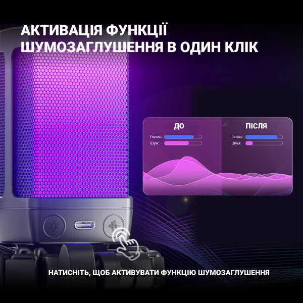 Фото - Мікрофон до комп'ютера дротовий Fifine Q6 USB Black