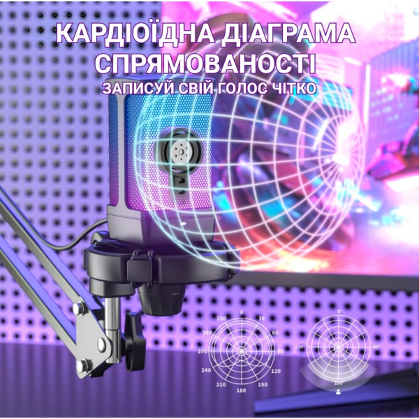 Фото - Мікрофон до комп'ютера Fifine Q6T USB Black