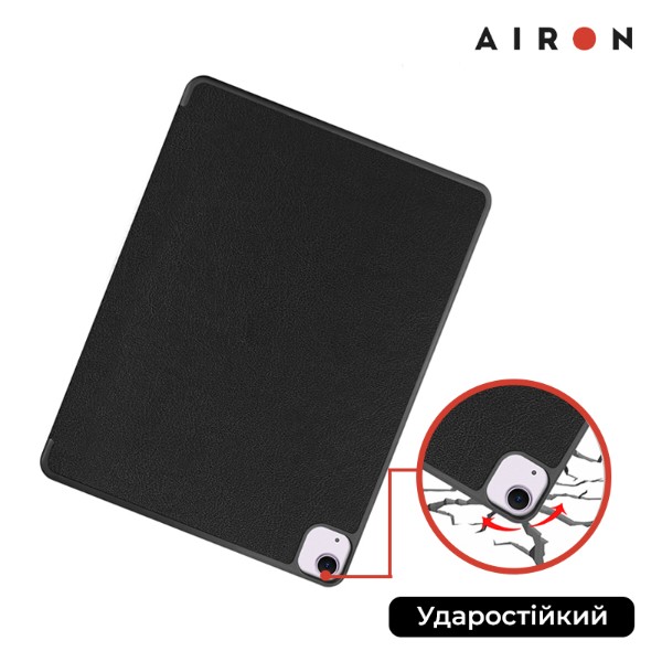 Фото - Чохол для планшету AIRON Premium SOFT for Apple iPad Air 13 2024 із зах. плівкою та серветкою Black (4822352781130)