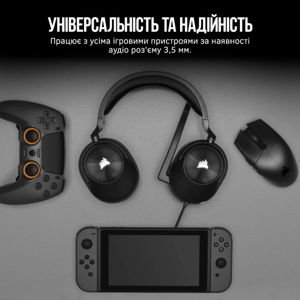 Фото - Гарнитура проводная игровая Corsair HS55 Stereo Headset Carbon (CA-9011260-EU)