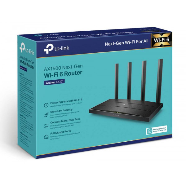 Фото - Уцінка - Маршрутизатор інтернет WiFi6 TP-Link Archer AX17