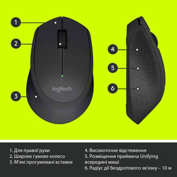 Фото - Уцінка - Миша бездротова Logitech M280 WL Black (910-004287) #
