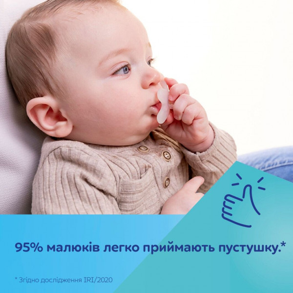 Фото - Симетрична пустушка Canpol babies 0-6 міс - біла (24/001_whi)