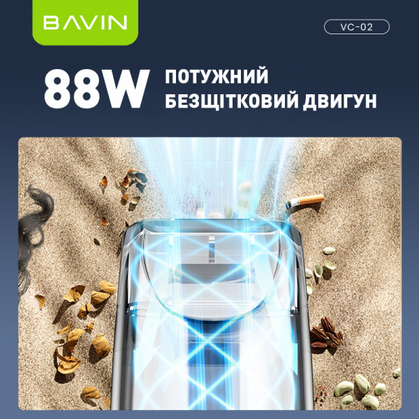 Фото - Пылесос ручной для автомобиля Bavin VC-02 15000Pa 2000 mAh White (Z-VC02 WH)