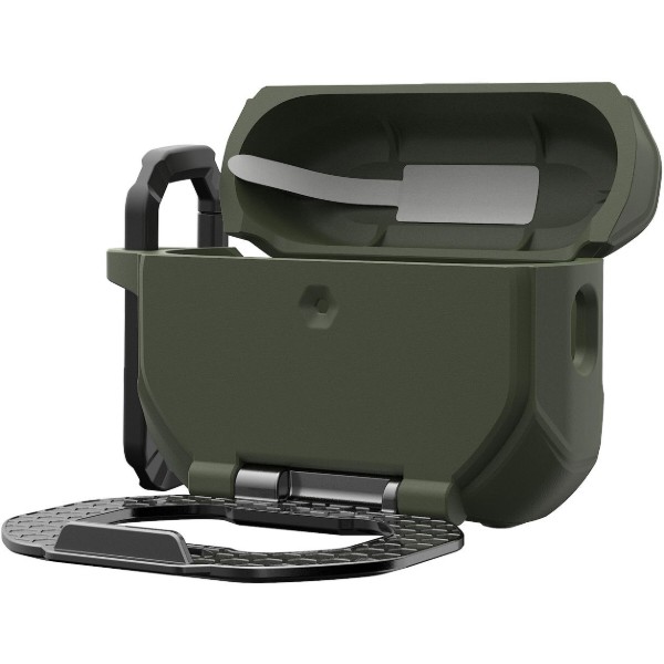 Фото - Чохол для навушників UAG for AirPods Pro Gen 3 2025 Olive Drab/Silver (104131117233)