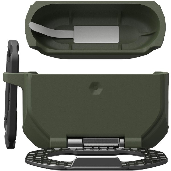 Фото - Чохол для навушників UAG for AirPods Pro Gen 3 2025 Olive Drab/Silver (104131117233)