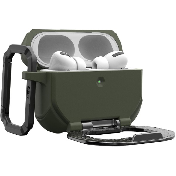 Фото - Чохол для навушників UAG for AirPods Pro Gen 3 2025 Olive Drab/Silver (104131117233)