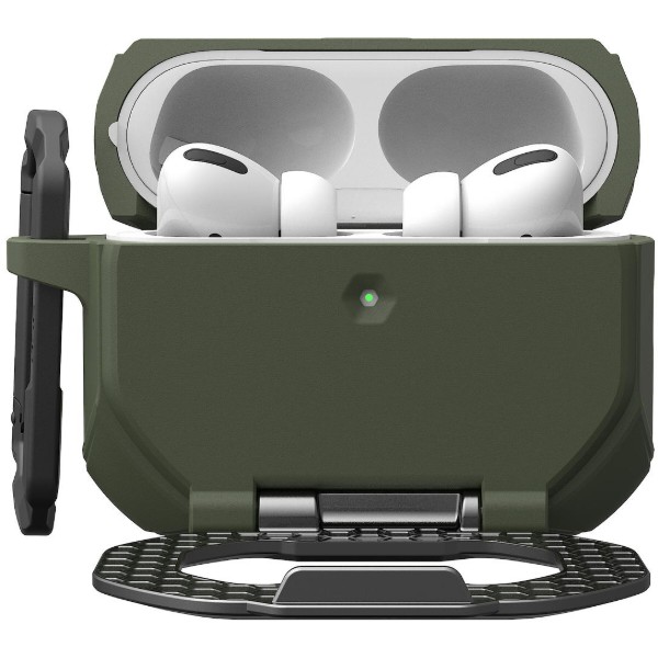 Фото - Чохол для навушників UAG for AirPods Pro Gen 3 2025 Olive Drab/Silver (104131117233)