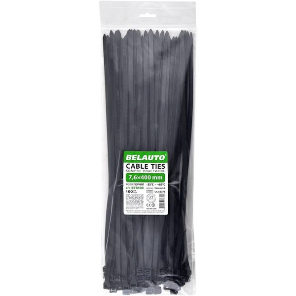 Фото - Набор хомутов BelAuto 7.6x400 (B76400)