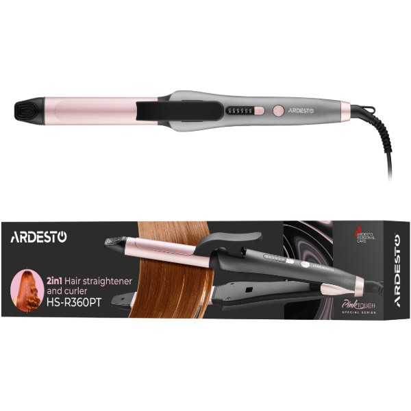Фото - Выпрямитель волос ARDESTO Pink Touch 2в1 (HS-R360PT)