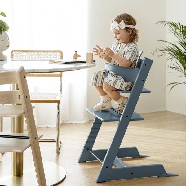 Фото - Стульчик для кормления классический Stokke Tripp Trapp Fjord Blue (100138)