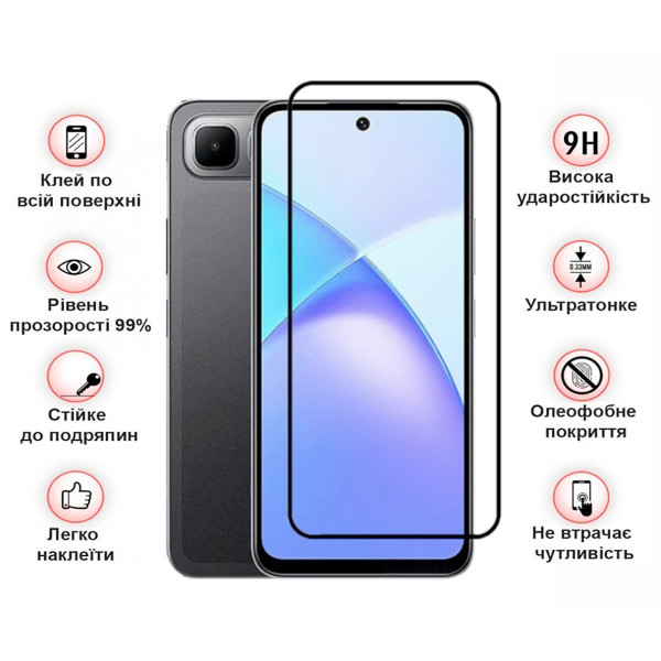 Фото - Захисне скло для смартфону BeCover for Infinix Smart 10 Plus (X6725B) Black (713726)