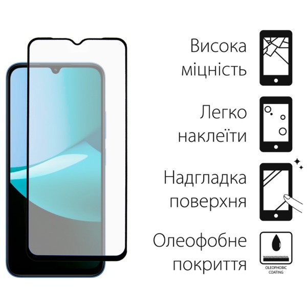 Фото - Захисне скло для смартфону DENGOS for Xiaomi Redmi A7 Pro Black Full Glue (TGFG-447)