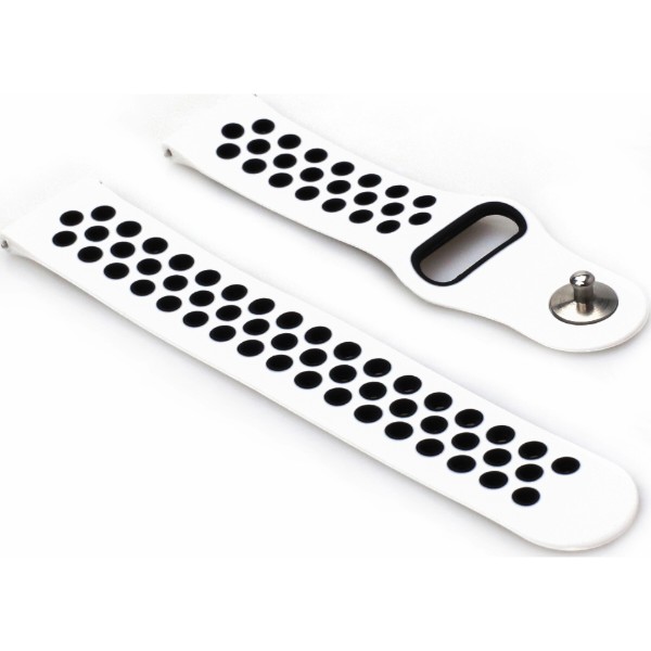 Фото - Ремешок для смарт-часов BeCover Nike Style for Amazfit Stratos 1/2/2S/3/GTR 2/GTR 47mm/GTR Lite 47mm/Nexo/Pace Black-White (705813)