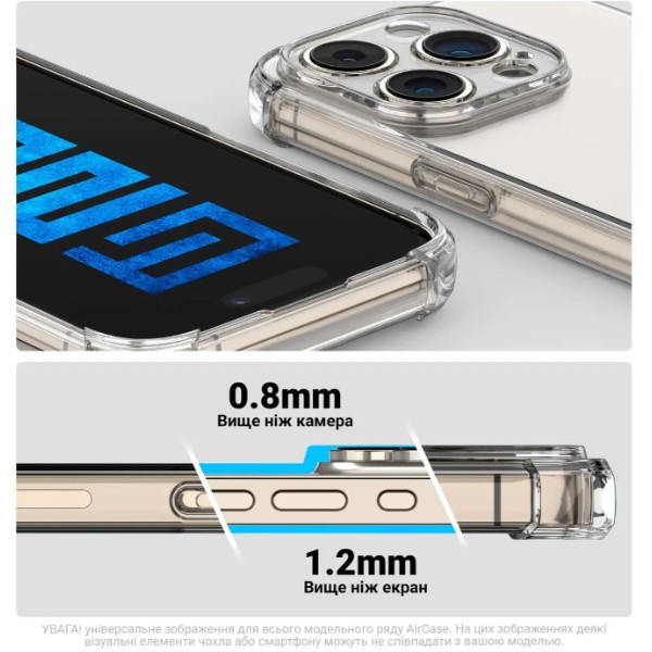 Фото - Чехол для смартфона Armorstandart Air Force forApple iPhone 18 Pro Max / 17 Pro Max Camera cover Clear (ARM92372)