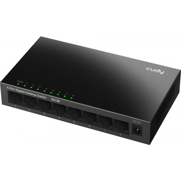 Фото - Коммутатор локальної мережі (Switch) Cudy GS108