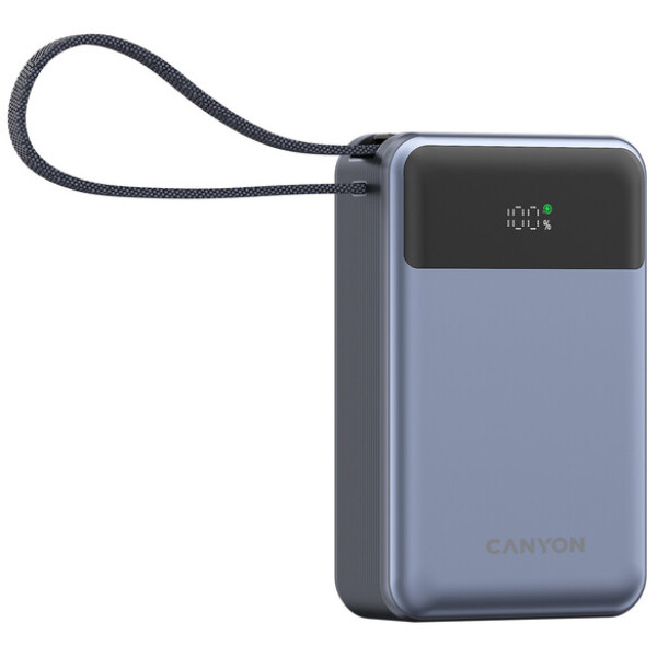 Фото - Батарея мобільна Canyon OnPower 600 built-in cable 20000 mAh PD65W Dark Grey (CNS-CPB600DG)