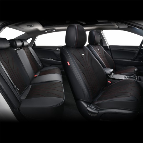 Фото - Комплект накидок на сиденье автомобиля Beltex 5D Sierra black-red (BX90600)