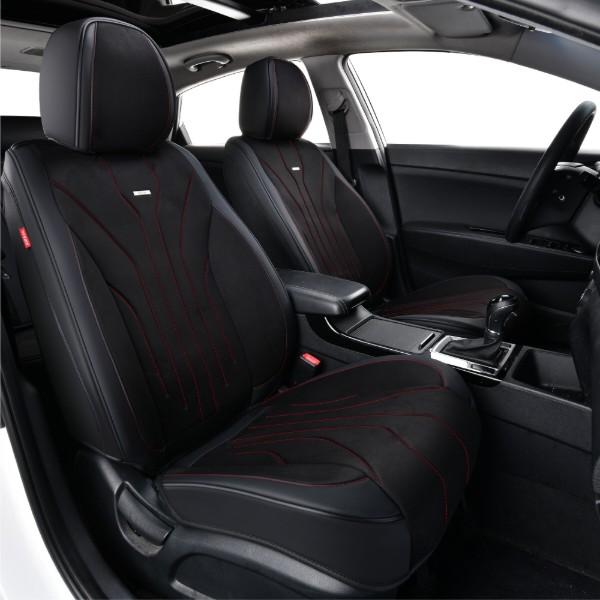 Фото - Комплект накидок на сиденье автомобиля Beltex 5D Sierra black-red (BX90600)