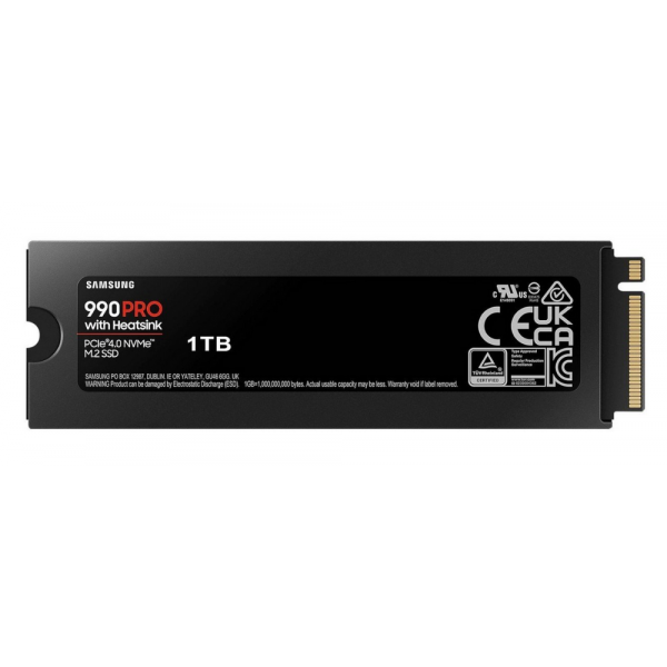 Фото - SSD-накопичувач внутрішній Samsung M.2 2280 1TB W/HEATSINK/990 PRO (MZ-V9P1T0CW)