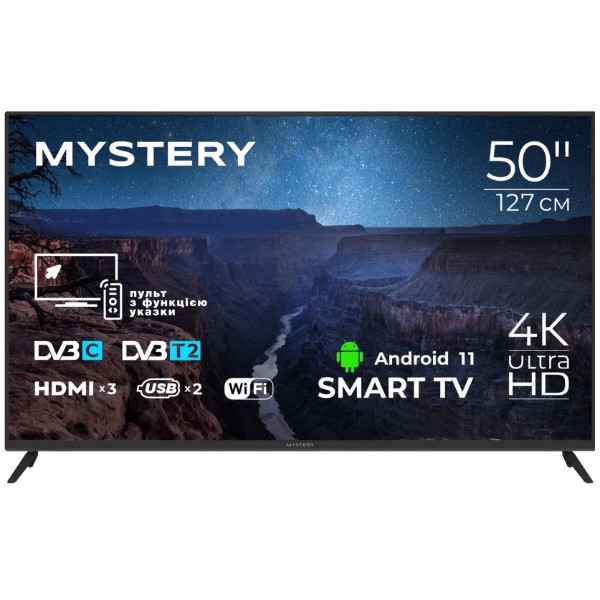 Фото - Телевізор Mystery MTV-5060UDT2 Black