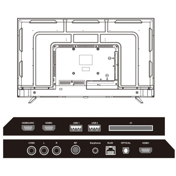 Фото - Телевизор Mystery MTV-5060UDT2 Black