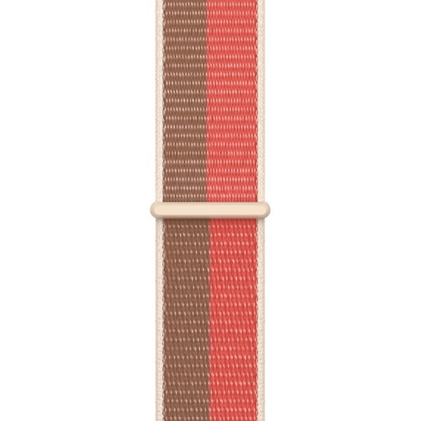 Фото - Ремінець для смарт-годинника Apple 41mm Pink Pomelo/Tan Sport Loop - Regular (ML2P3ZM/A)