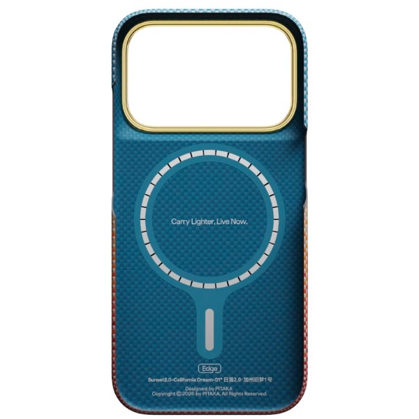 Фото - Чохол для смартфону Pitaka Edge Ultra-Slim Case California Dream-01 for iPhone 18 Pro/17 Pro (KI1806P)