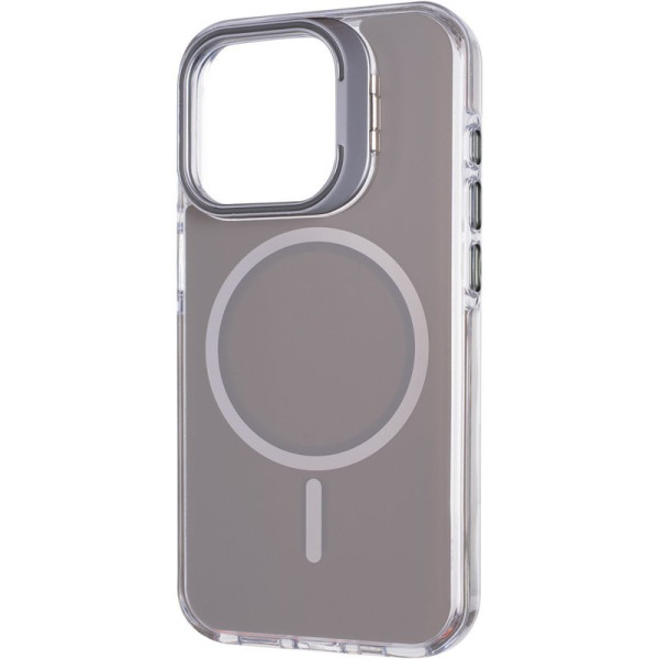 Фото - Чохол для смартфону Gelius Sofi Case Camera stand (MagSafe) for Iphone 15 Pro Max Grey (101097)