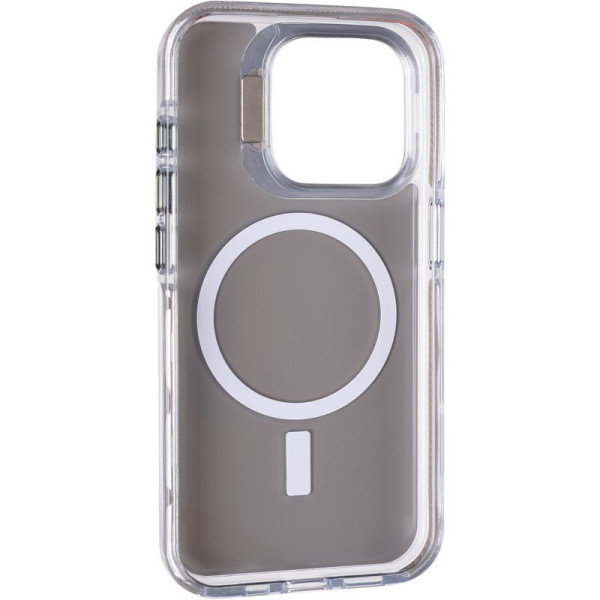 Фото - Чохол для смартфону Gelius Sofi Case Camera stand (MagSafe) for Iphone 15 Pro Max Grey (101097)
