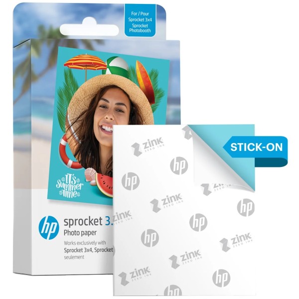 Фото - Фотоплёнка HP Sprocket Zink 3.5"x4.25" 20 шт. (HPIZ3X420)