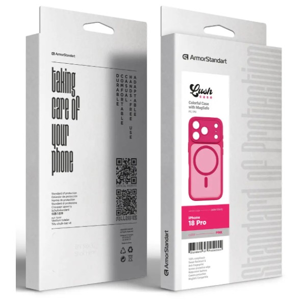 Фото - Чехол для смартфона Armorstandart Lush MagCase for Apple iPhone 18 Pro Pink (ARM92545)