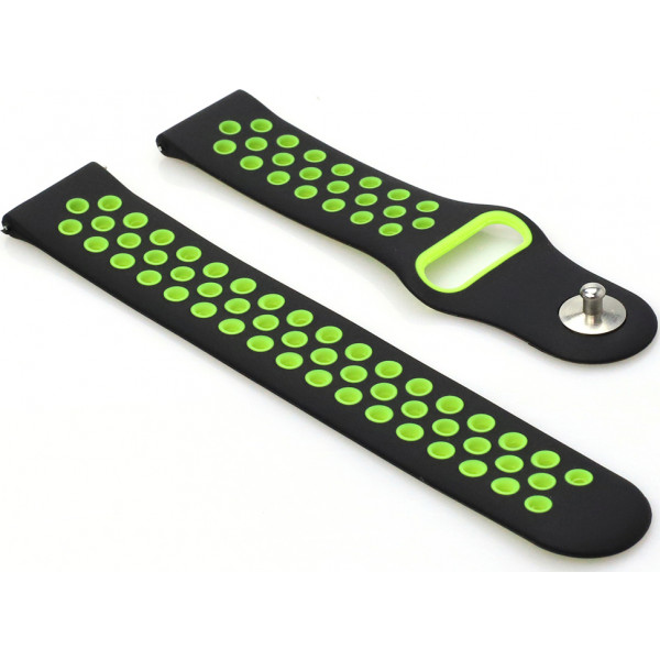 Фото - Ремінець для смарт-годинника BeCover Nike Style for Huawei Watch GT/GT 2 46mm/GT 2 Pro/GT Active/Honor Watch Magic 1/2/GS Pro/Dream Black-Green (705793)