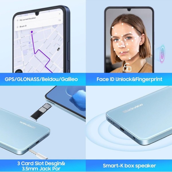 Фото - Смартфон Blackview Color 8 8/128GB Blue
