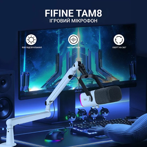 Фото - Микрофон для компьютера проводной Fifine TAM8W