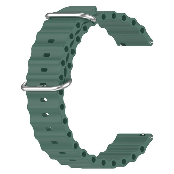 Фото - Ремінець для смарт-годинника BeCover Wave Style (22mm) for Xiaomi Watch 2 Pro/S4/S3/S1 Pro/S1/S1 Active Dark Green (714216) Фото - Ремінець для смарт-годинника BeCover Wave Style (22mm) for Xiaomi Watch 2 Pro/S4/S3/S1 Pro/S1/S1 Active Dark Green (714216)