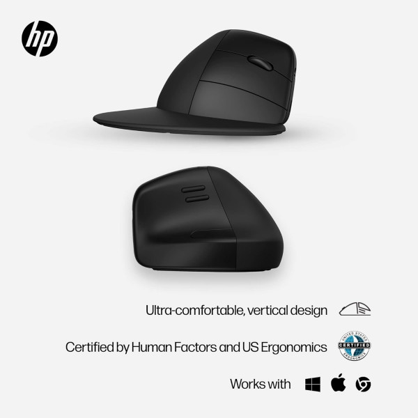 Фото - Миша бездротова HP 920 Ergonomic Vertical WL/BT (6H1A4AA)