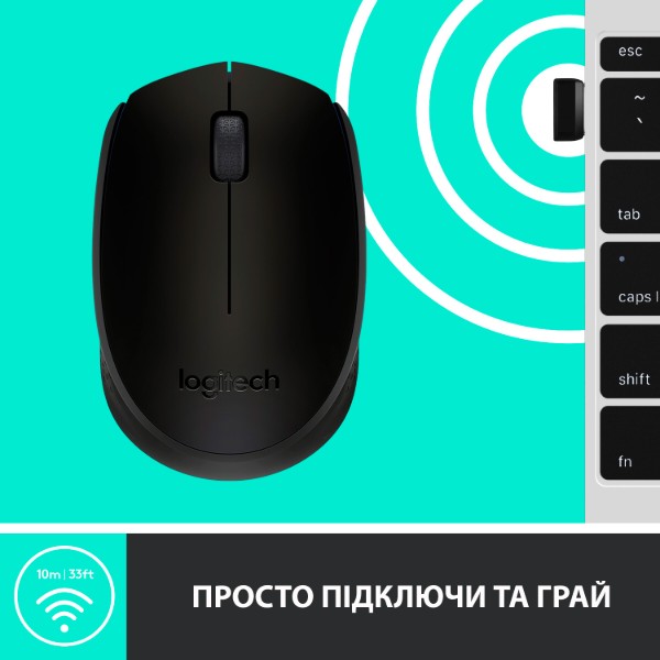 Фото - Мышь беспроводная Logitech M171 Black (910-004424)