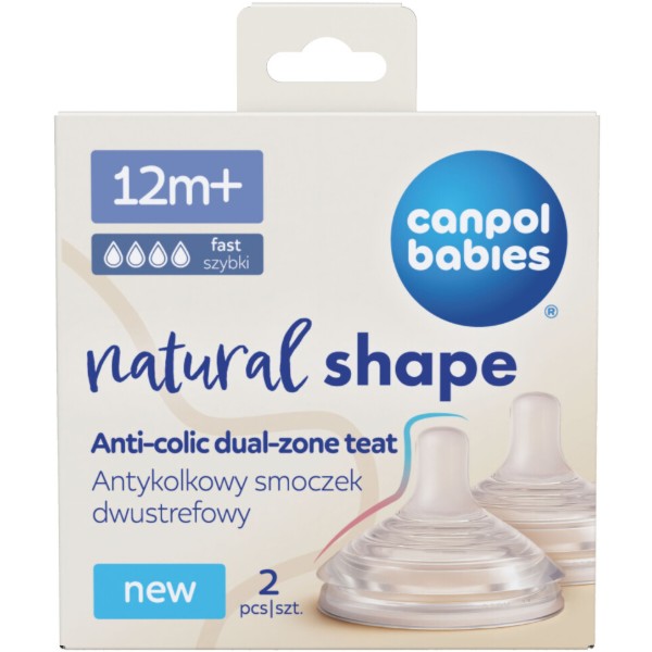 Фото - Сменный поток соска детская Canpol babies Natural Shape 2 шт. 12+ мес (21/753)