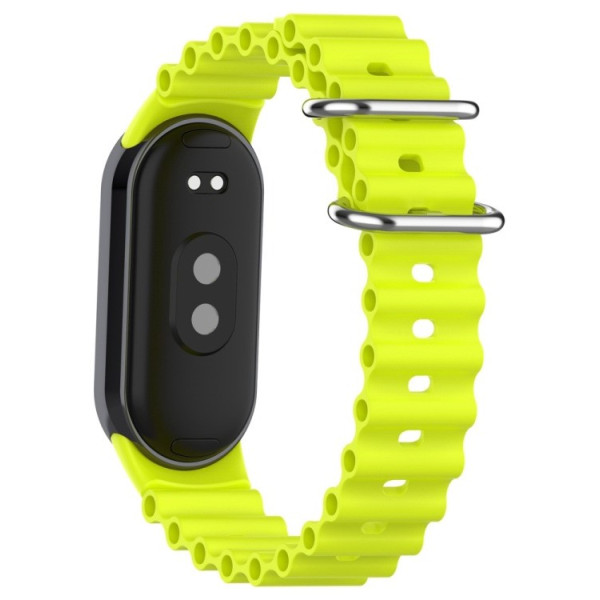 Фото - Ремінець для фітнес-браслету BeCover Wave Style for Xiaomi Mi Smart Band 8 / 9 / 10 Yellow (714363)