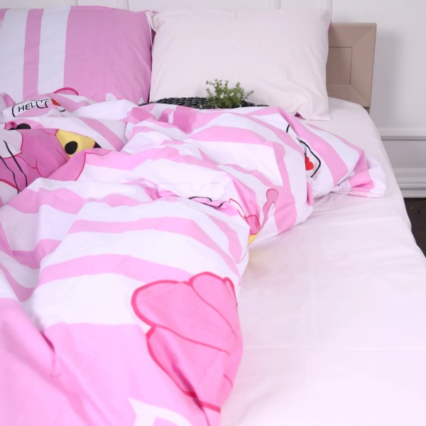 Фото - Комплект постельного белья MirSon Бязь 17-0110 Pink Pantere 175х210 см (2200001608627)