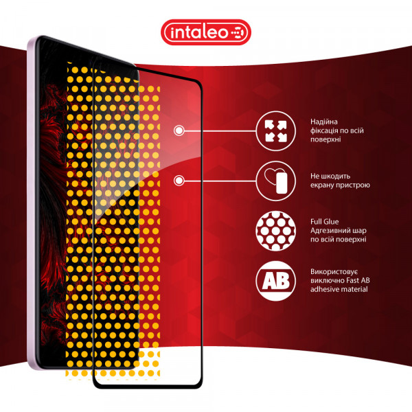 Фото - Захисне скло для смартфону Intaleo Full Glue for Xiaomi Redmi Note 12 Pro/12 Pro Plus Black (1283126549427)