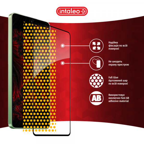 Фото - Защитное стекло для смартфона Intaleo Full Glue for Xiaomi Redmi Note 13 4G Black (1283126583896)