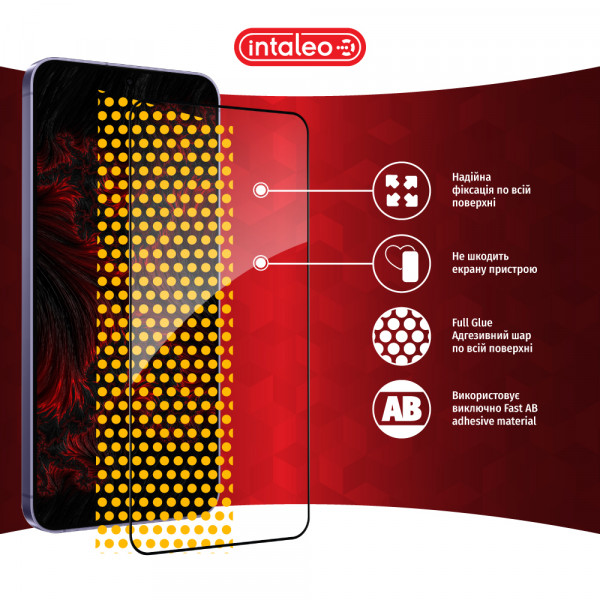 Фото - Захисне скло для смартфону Intaleo Full Glue for Samsung Galaxy S24 Plus Black (1283126590245)
