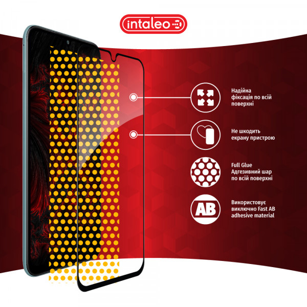 Фото - Захисне скло для смартфону Intaleo Full Glue for Samsung M34 5G Black (1283126575761)