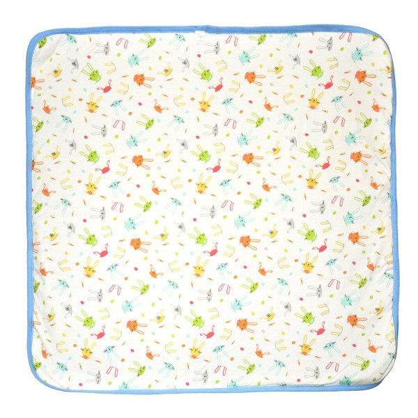 Фото - Ковдра дитяча всесезонна Tigres Кроленя 90х90 см Синій (ВО-0044)