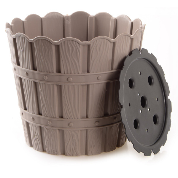 Фото - Вазон VIOLET HOUSE 1048 BAMBOO CAPPUCCINO 7 л.